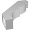 Ekena Millwork 3-in. W x 14-in. D x 18-in. H Valencia Architectural Grade PVC Knee Brace BRCP03X14X18VAL - alternate 4